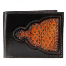 Black Hand - Tooled Leather Mens Wallet 