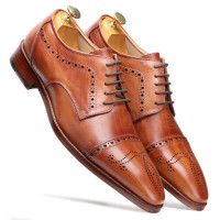 Brown Designer Derby Shoes 